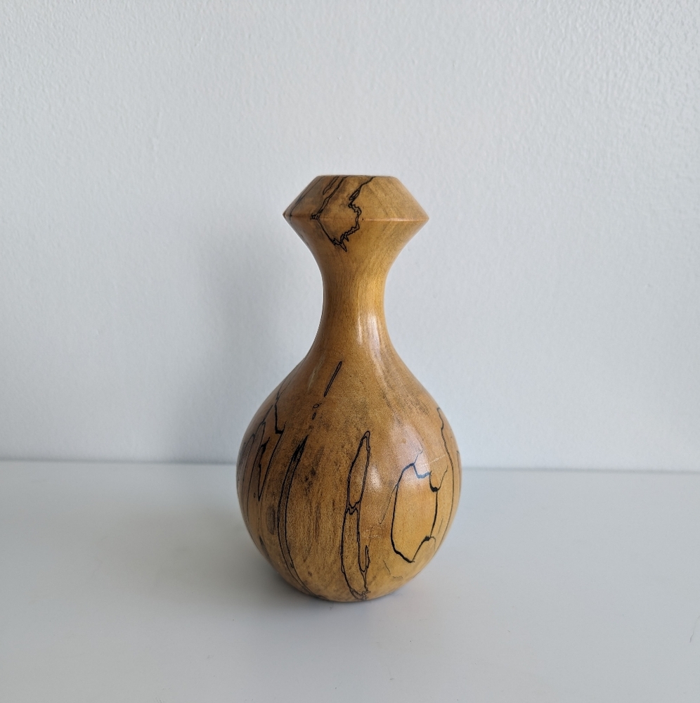 Spalted wood vase - Small